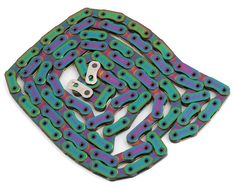 SRAM RED Flattop Chain - 12-Speed 120 Links Flattop PowerLock Rainbow D1