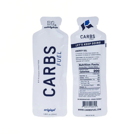 Carbs Fuel 50g Energy Gels single Gel (18ct per box)
