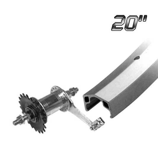 Single Wall - 20" - Alloy Rim - Silver
