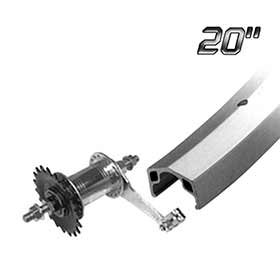 Single Wall - 20" - Alloy Rim - Silver