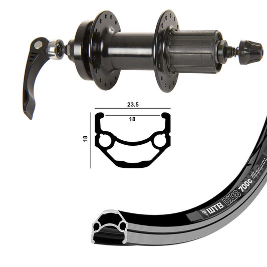 WTB DX18 QR Rim and Disc 27.5"