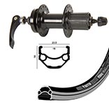 WTB DX18 QR Rim and Disc 27.5"