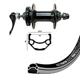 WTB DX18 QR Rim and Disc 700C / 29"