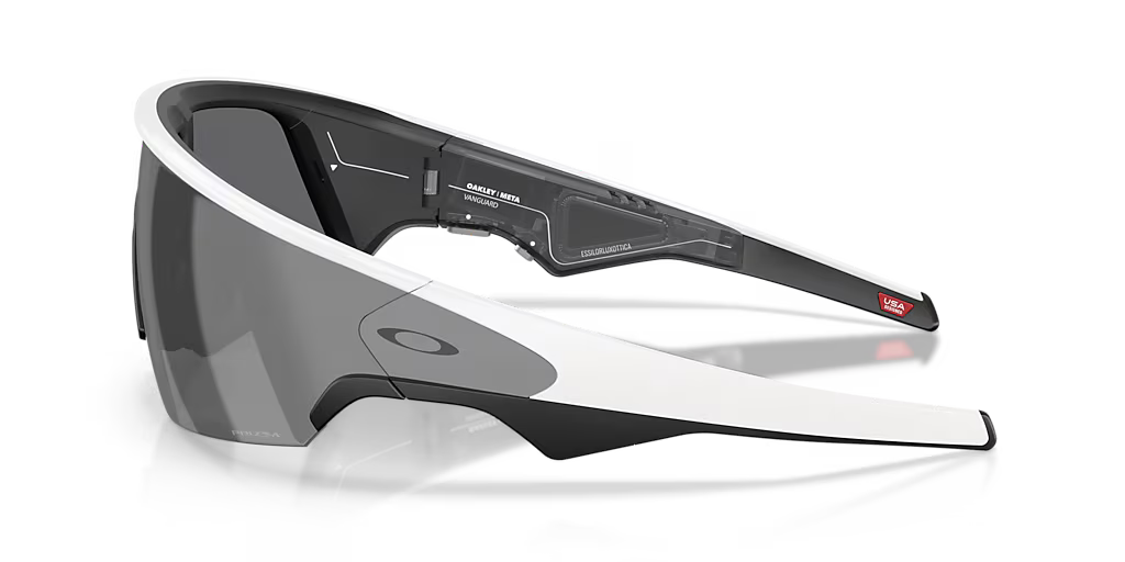 Oakley Meta - Oakley | Meta Vanguard with Meta AI, Audio, Photo, Video Compatibility -Prizm™ Black - White