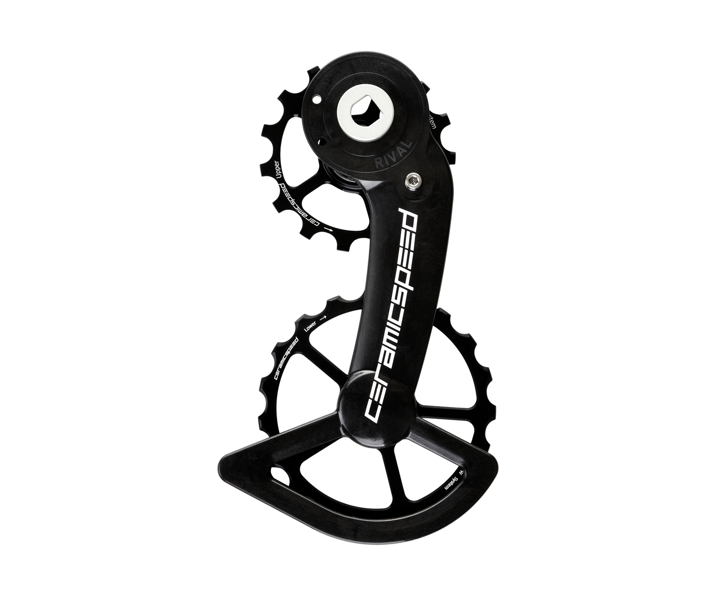 CeramicSpeed Oversized Pulley Wheel System for SRAM Red/Force AXS - Alloy Pulley, Carbon Cage, Gold
