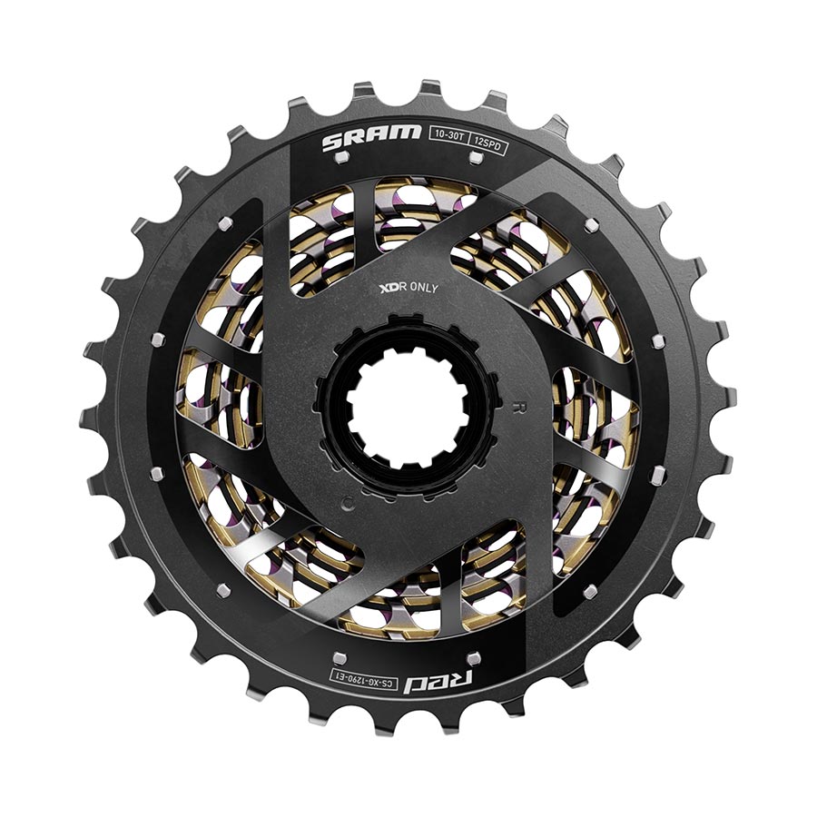 SRAM, XG-1290 E1, Cassette, Silver, Speed: 12, 10-30T, XD-R