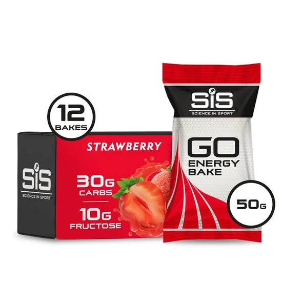 SIS Go Energy Bake Bar 50g 12 Pack Strawberry BOX