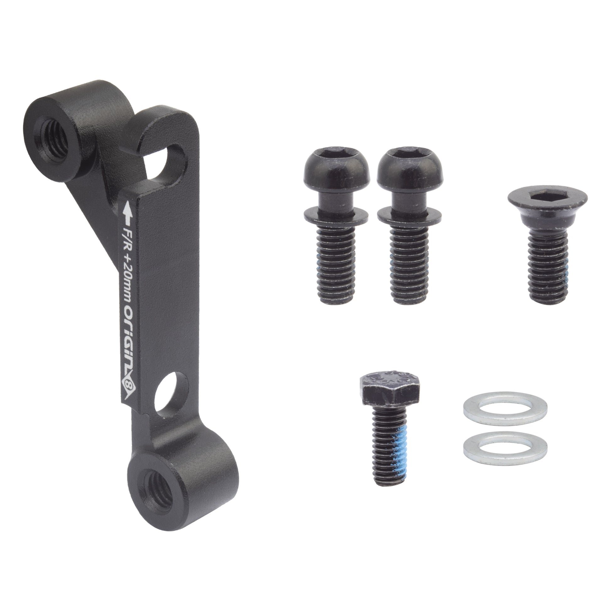 HEAD PART OR8 SPACER ALY 2mm BLACK SINGLE UNIT