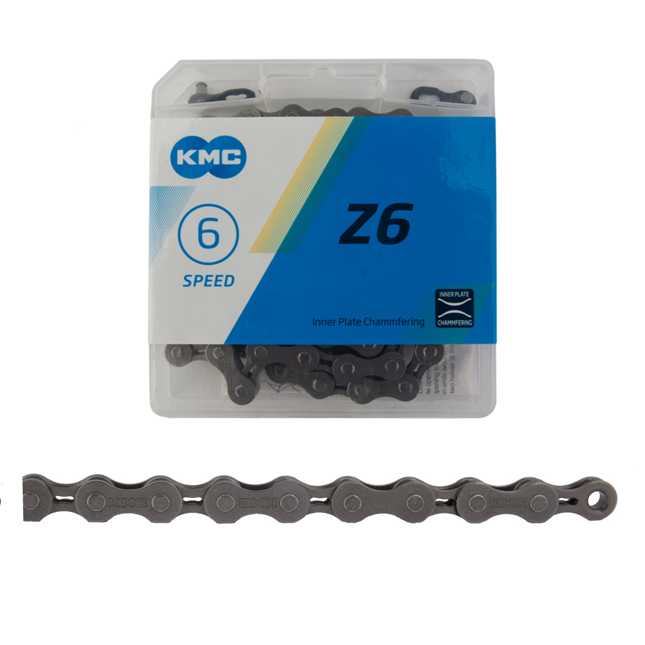 KMC CHAIN Z6 INDEX 6/7/8 SPD BN/GY 116L