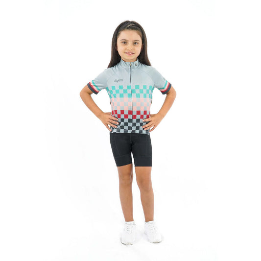 Pre-order Star - Squares - Cycling Jersey. Junior