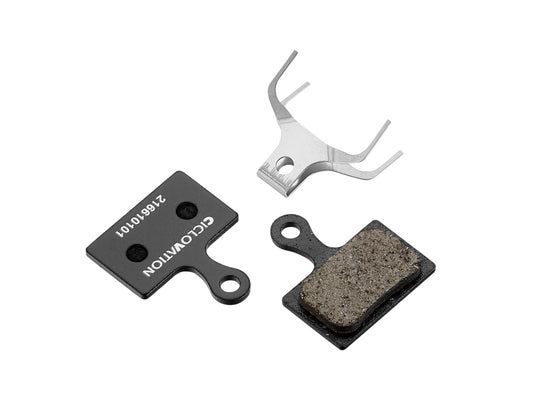CICLOVATION,ADVANCED DISC BRAKE PADS,CICLVTN DISCBRK PDS,SHIM K TYP,SHIMANO,ORGANIC COMPD