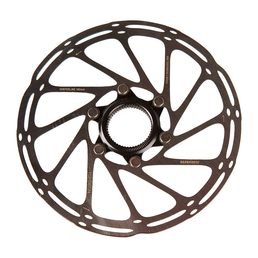 SRAM CenterLine Disc Brake Rotor - 180mm, Center Lock, 1.85mm, Includes Internal Tooled Lockring