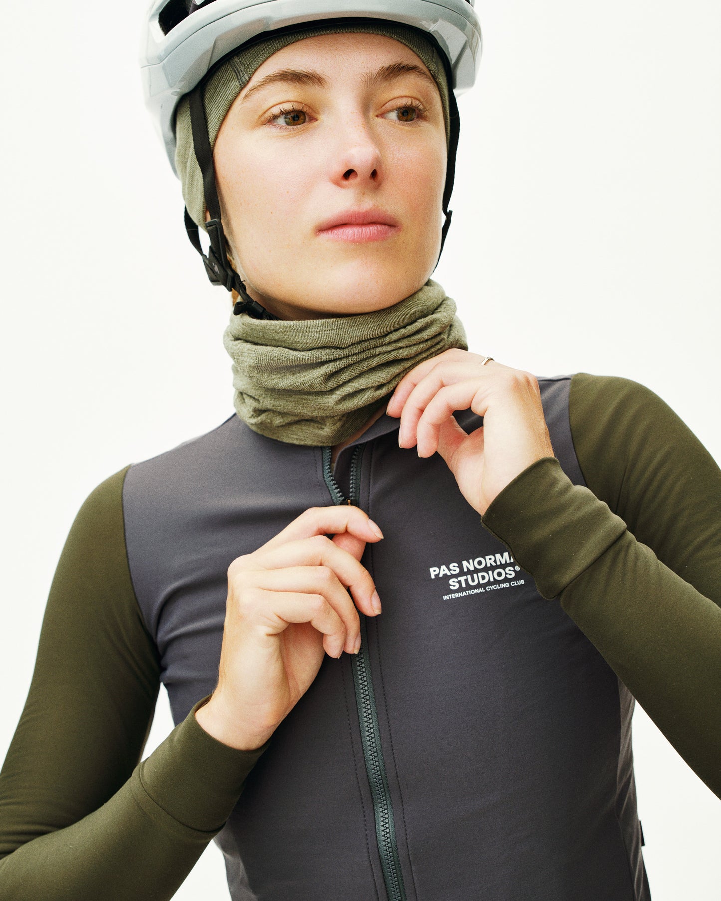 Pas Normal Studios Women's Mechanism Long Sleeve Jersey Steel / Dark Olive