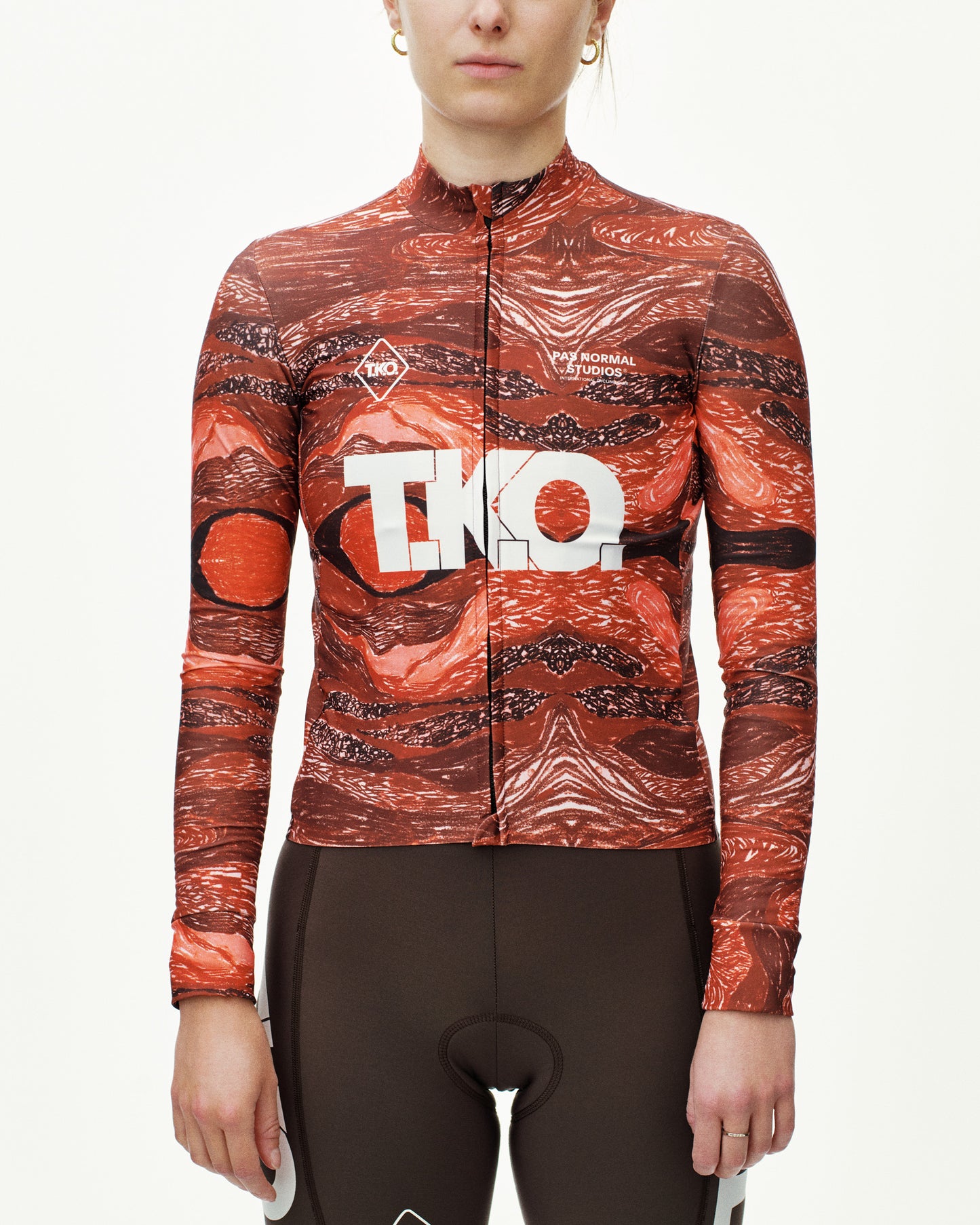Women's T.K.O. Mechanism Long Sleeve Jersey- Red