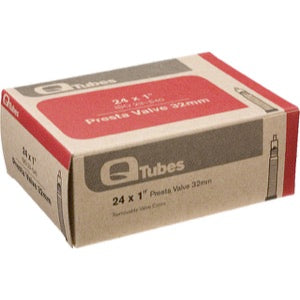 Q-Tubes / Teravail 24" x 1" 32mm Presta Valve Tube 540 ETRTO
