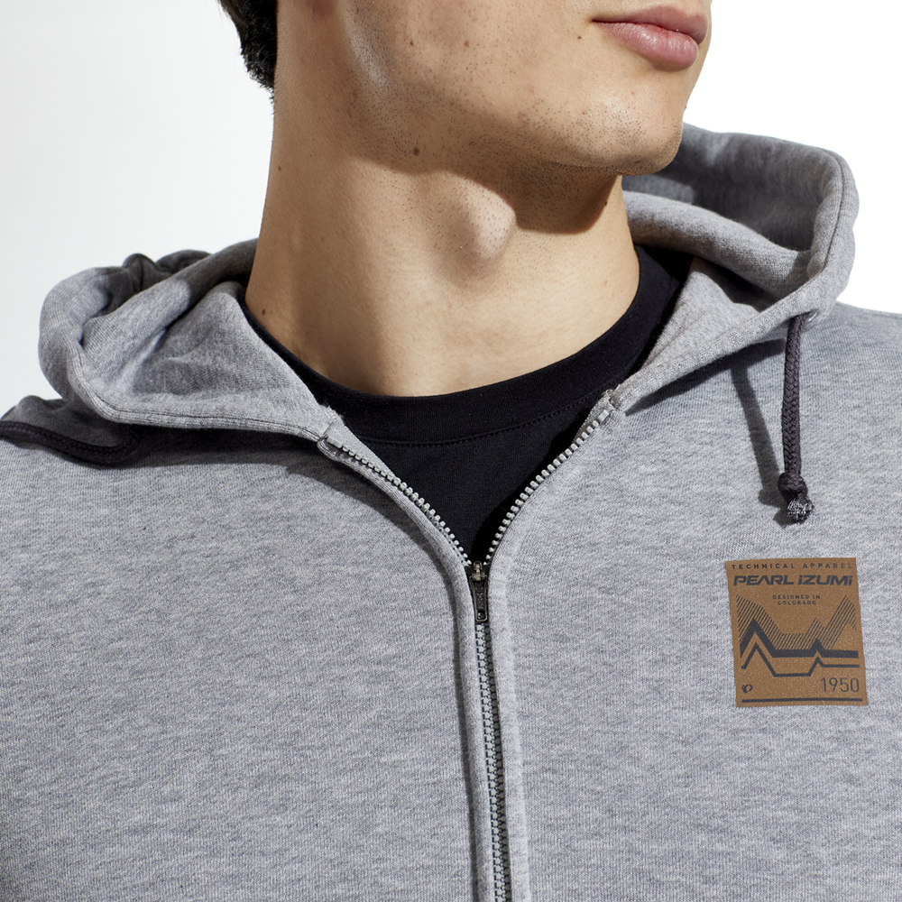 GO-TO GPHC FZ HOODIE HEATHER GREY WOVEN HILLS L