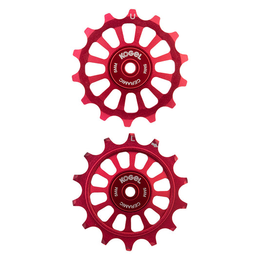 DER PART KOGEL PULLEY ALLOY 14T/14T OS HYBRID CERAMIC SHI M9100 PR BK/BU (K)