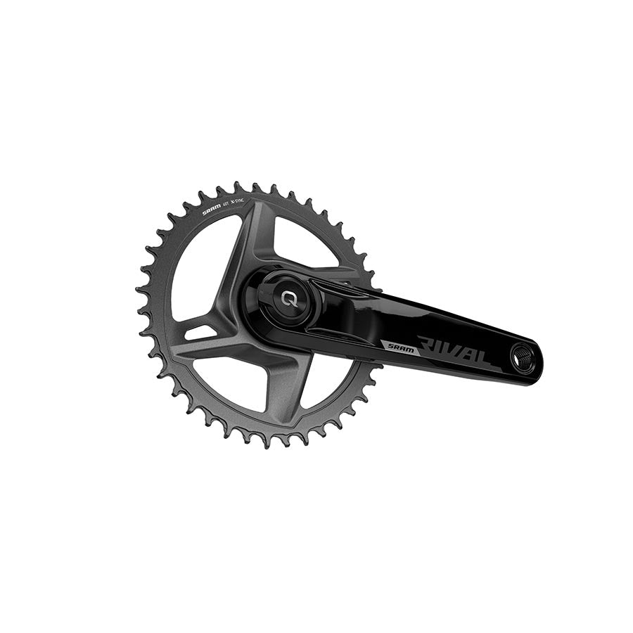 SRAM, Rival D1 Quarq Wide 1x, Power Meter Crankset, Speed: 12, Spindle: 28.99mm, 46, DUB, 172.5mm, Black, Road Disc