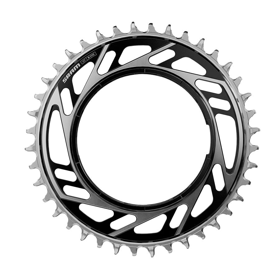 SRAM, Road Thread Mount E1, Chainring, Teeth: 44, Speed: 12/13, BCD: Thread Mount, Aluminum