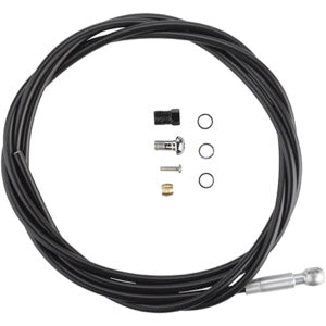DISC BRAKE HOSE, SM-BH90-SS 2000MM BLACK(CUTABLE), STRAIGH
