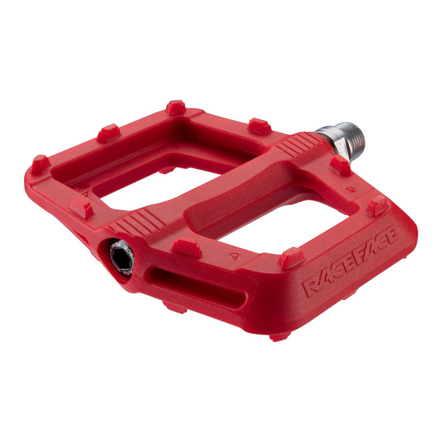 Raceface, Ride, Platform Pedals, Body: Nylon, Spindle: Cr-Mo, 9/16'', Green, Pair
