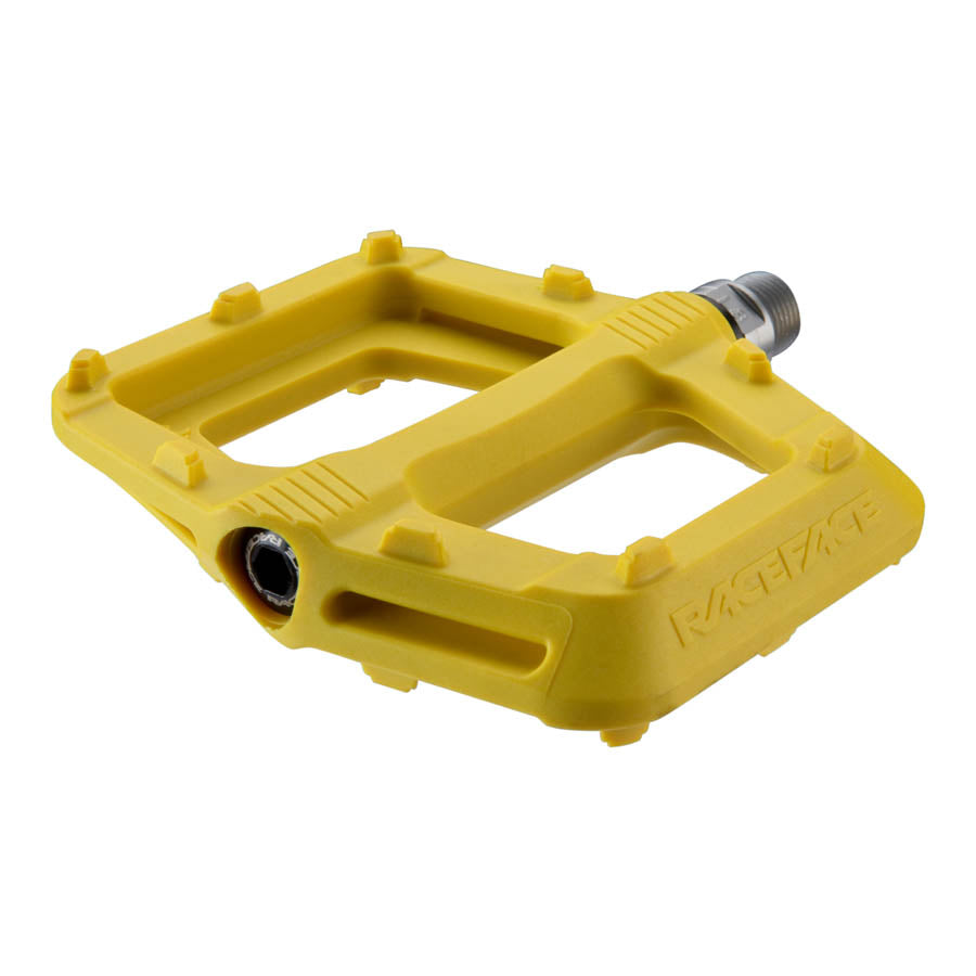 Raceface, Ride, Platform Pedals, Body: Nylon, Spindle: Cr-Mo, 9/16'', Green, Pair