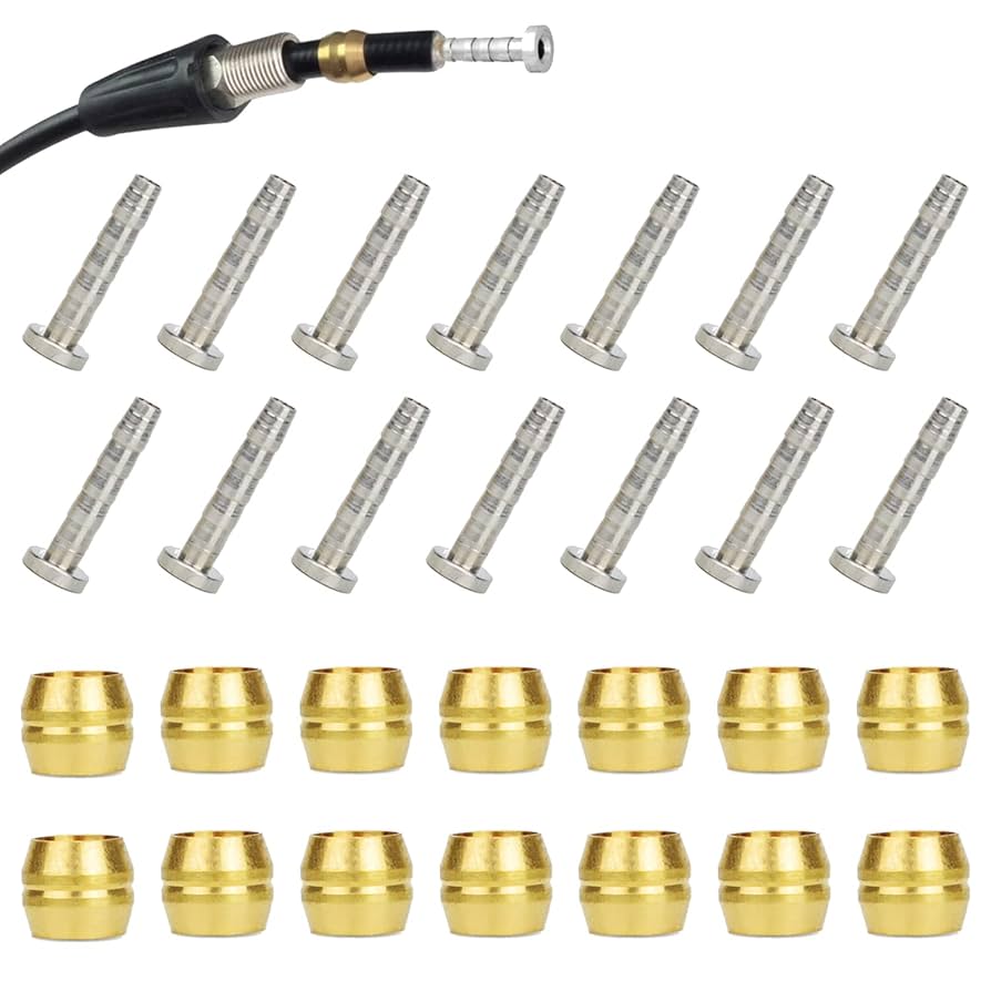 Bicycle Brake Hose and Brass Connection Insert Kit, 2500mm Bike Hydraulic Disc Brake Hose BH90 SHIMANO