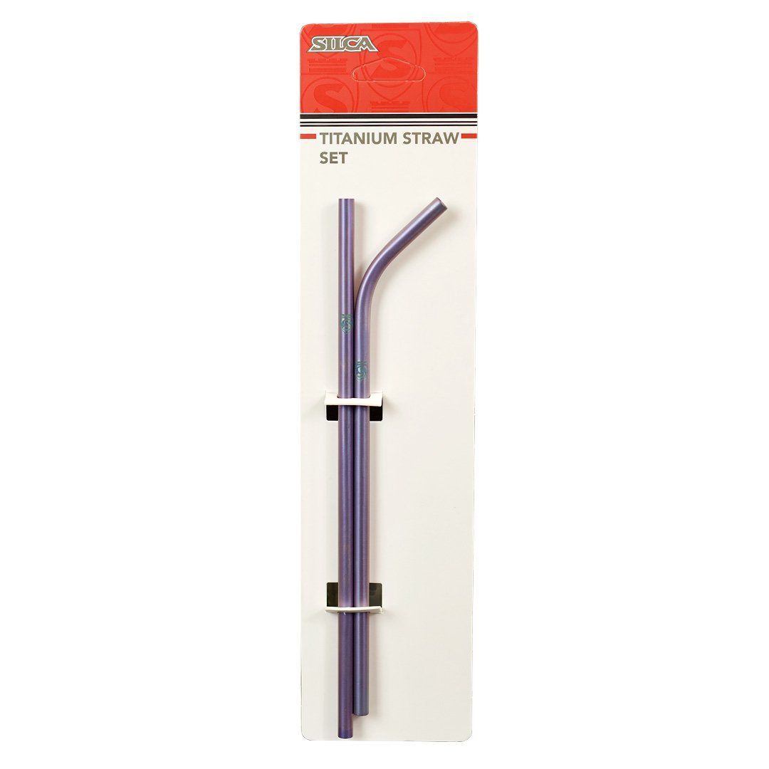 Silca Titanium Straw Set Oil Slick