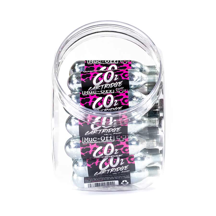 CO2 Refill Road Cartridges, Qty 40 Jar, 16g