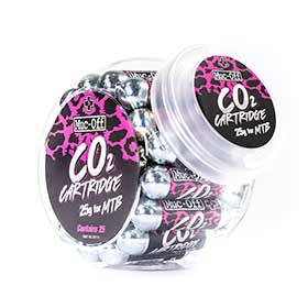 CO2 Refill MTB Cartridges, Qty 25 Jar, 25g
