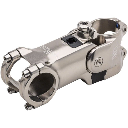 Cane Creek eeSilk SL Stem - 90mm, 31.8mm, -6, 1 1/8", Alloy Silver, w/o Comp Switch