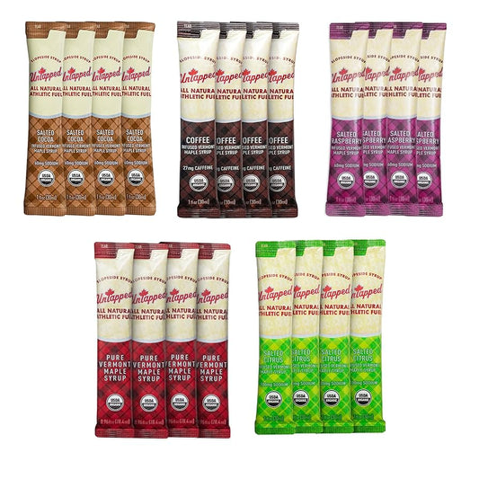 UnTapped Energy Gel 20ct Box Salted Raspberry single