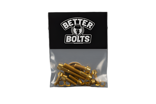 TI BOLT KIT / STEM CLAMP / GOLD