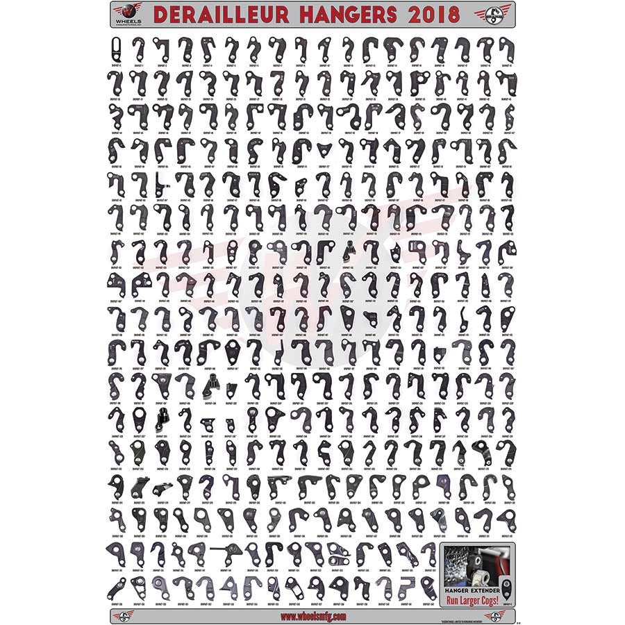 Derailleur Hanger Wall Chart
