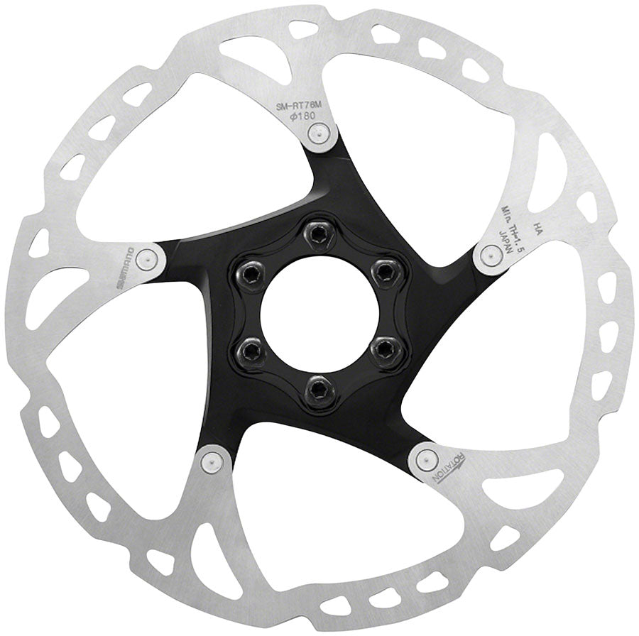 ROTOR FOR DISC BRAKE, SM-RT76, DEORE XT, M 180MM, 6-