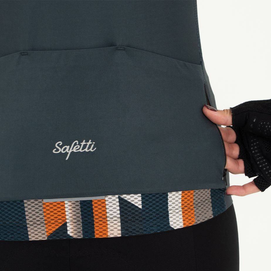 WOMEN'S IVORY GRAY LONG SLEEVE CYCLING JERSEY