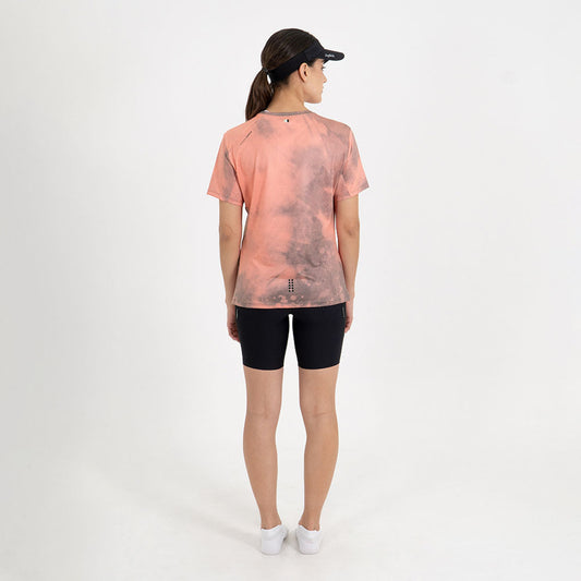WOMEN'S MOISTURE CORAL SHORT SLEEVE RUNNING T-SHIRT