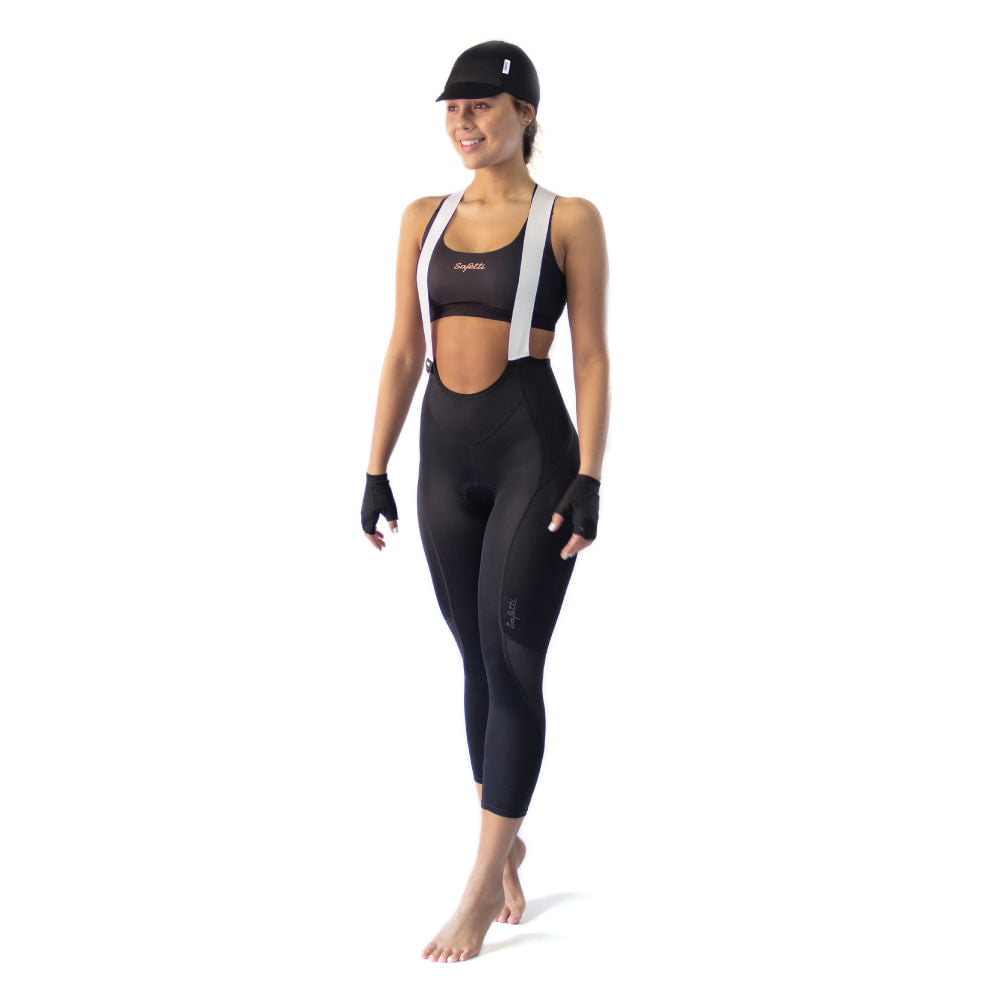CYCLING CAPRI WITH STRAP FOR WOMEN