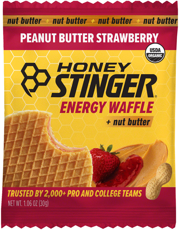 FOOD HS WAFFLE ORGANIC PEANUT BUTTER STRAWBERRY BXof12