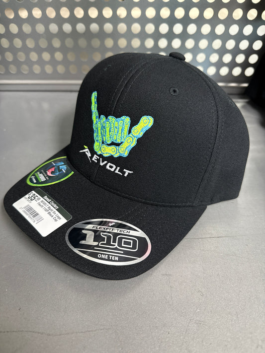 REVOLT Right On Logo flexfit 110P Black cap