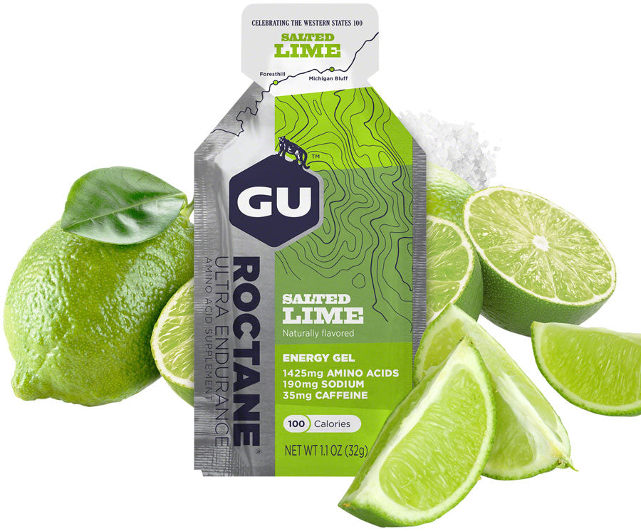 GU Roctane Energy Gel - Salted Lime Box of 24 single