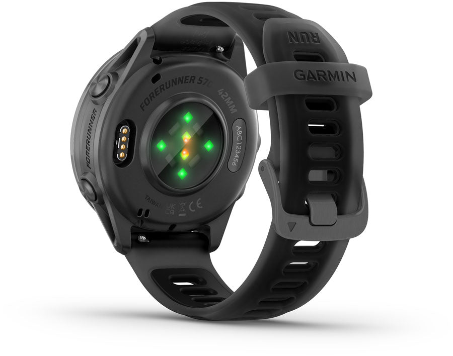 Forerunner® 570 - 42mm Slate Gray Aluminum with Translucent Black/Black Band