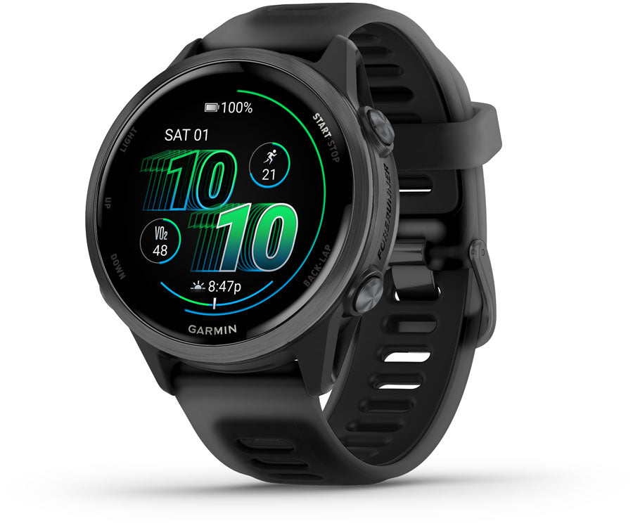 Forerunner® 570 - 42mm Slate Gray Aluminum with Translucent Black/Black Band