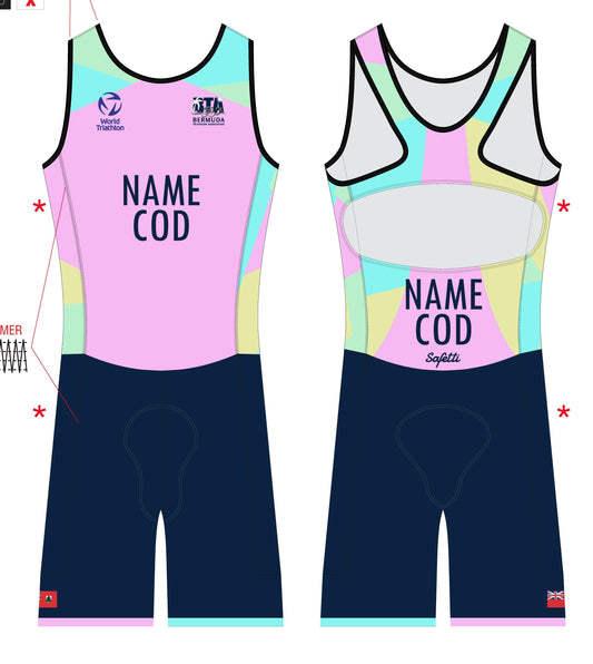 BTA - ITU Acqua Zero Sleeveless Triathlon SkinSuit. Women Open (W/ NO LOGOS)