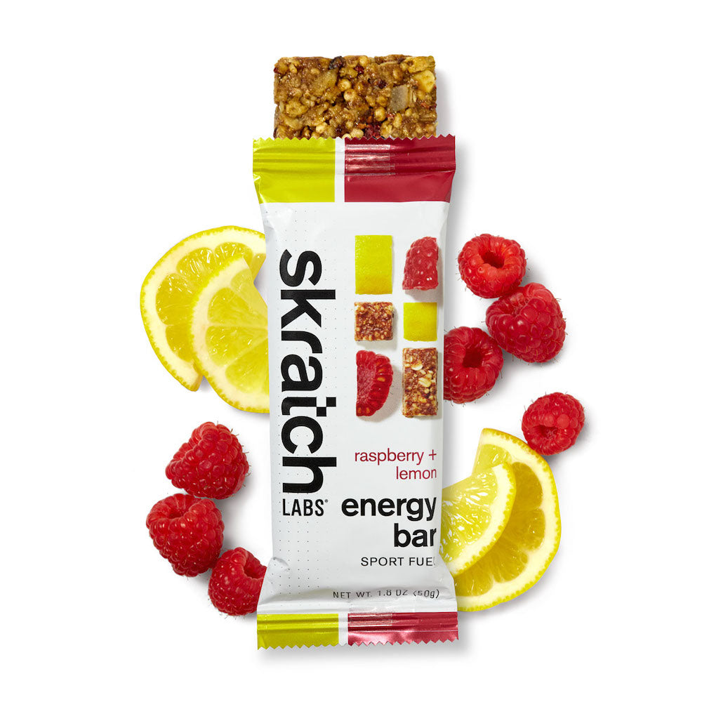 Skratch Labs Anytime Energy Bar: Raspberries and Lemon SINGLE