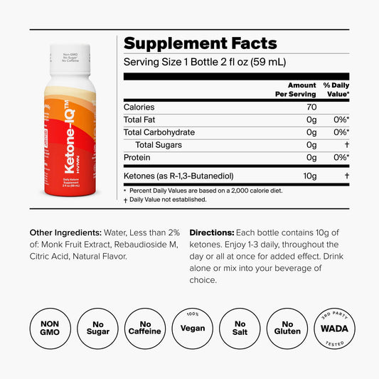 KETONE IQ 6 PACK 2oz BOTTLE single