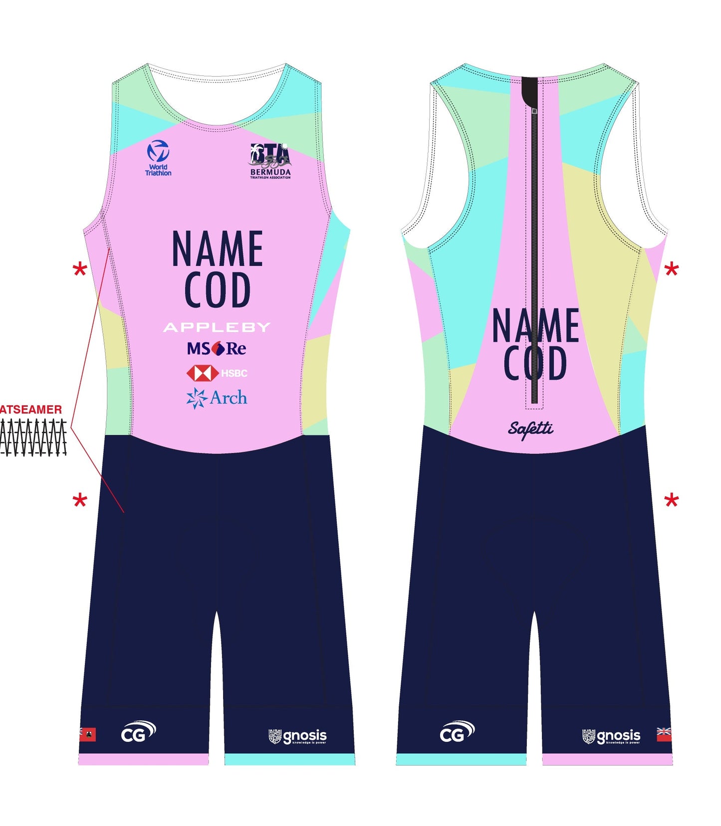 BTA - Triathlon Skinsuit Junior (W/ LOGOS)