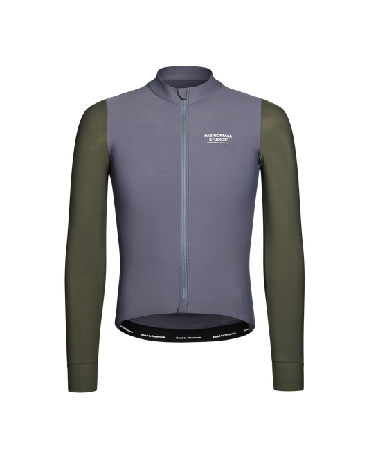 Pas Normal Studios Men's Mechanism Long Sleeve Jersey Steel / Dark Olive