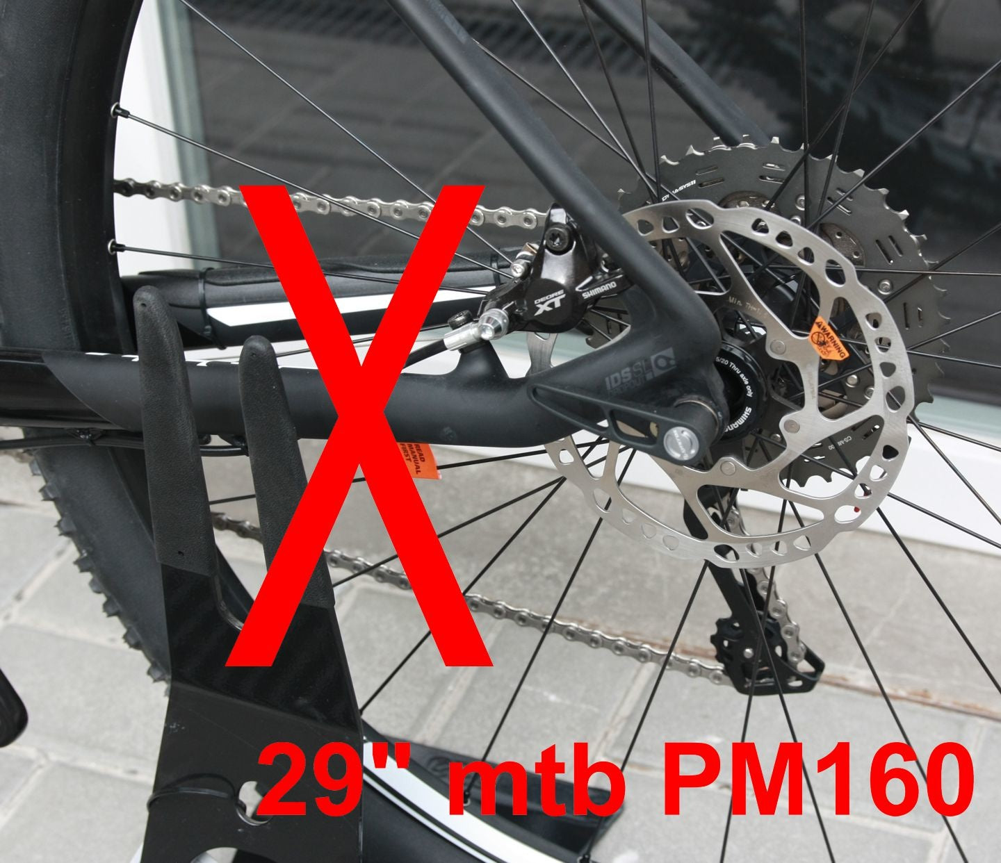 BIKE STAND 29'ER BLACK, 29 AND 700C