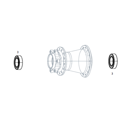 SRAM Hub Bearing Set Rear (includes 1-6903 & 1-63803D28) For X0/Rise 60 (B1)/Roam 30/Roam 40/Rail 40